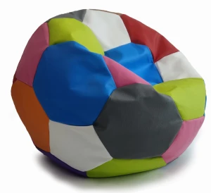 Pufa Piłka kolorowa Fotel Worek Nożna 65 cm 